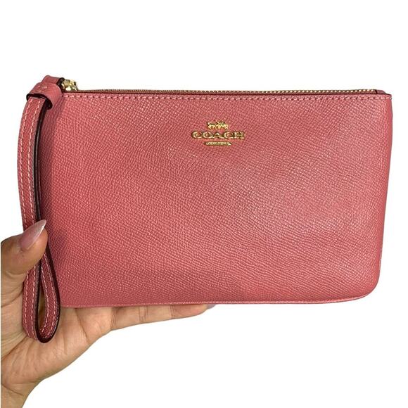 COACH Pink Long Wristlet - Picture 1 of 6